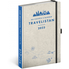 Cestovatelský diář Travelistan CZ 2023, 13 × 21 cm