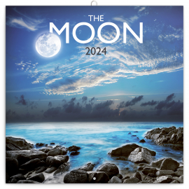 Poznámkový kalendár Mesiac 2024, 30 × 30 cm