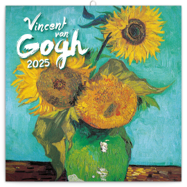 Poznámkový kalendár Vincent van Gogh 2025, 30 × 30 cm