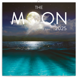 Poznámkový kalendář Měsíc 2025, 30 × 30 cm