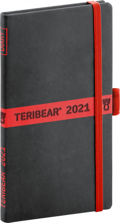 Kapesní diář Teribear 2021, 9 × 15,5 cm