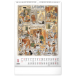 Nástěnný kalendář Josef Lada – Měsíce 2022, 33 × 46 cm