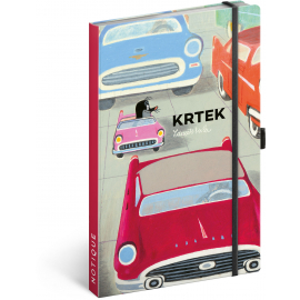 Notes Krtek a autíčko, linkovaný, 13 × 21 cm