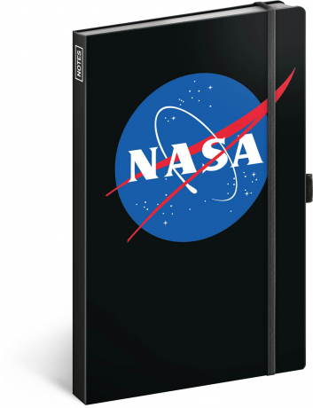 Notes NASA, linajkovaný, 13 × 21 cm