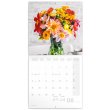 Poznámkový kalendář Květiny 2023, 30 × 30 cm