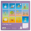 Poznámkový kalendár Malý princ 2024, 30 × 30 cm