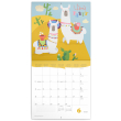 Poznámkový kalendár Šťastné lamy 2023, 30 × 30 cm