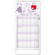 Rodinný plánovací kalendár TERIBEAR CZ 2024, 21 × 42 cm
