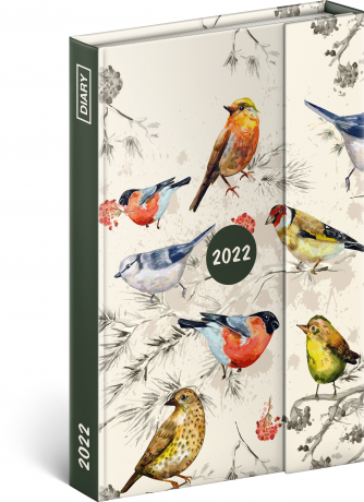 Týdenní magnetický diář Ptáci 2022, 11 × 16 cm